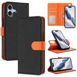 Abnehmbare Handyhülle aus veganem Litschi-Leder mit magnetischem Seiten-Patch, für iPhone 17 Pro Max, für iPhone 17 Pro, für iPhone 17, für iPhone Air, für iPhone 16 Pro Max, für iPhone 16 Pro, für iPhone 16 Plus, für iPhone 16