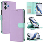 Abnehmbare Handyhülle aus veganem Litschi-Leder mit magnetischem Seiten-Patch, für iPhone 17 Pro Max, für iPhone 17 Pro, für iPhone 17, für iPhone Air, für iPhone 16 Pro Max, für iPhone 16 Pro, für iPhone 16 Plus, für iPhone 16
