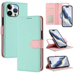 Abnehmbare Litchi-Struktur Magnetische Seiten-Patch Vegane Leder-Handyhülle, Für iPhone 13 Pro Max, Für iPhone 13 Pro, Für iPhone 13, Für iPhone 12 / 12 Pro, Für iPhone 12 Pro Max, Für iPhone 11 Pro Max, Für iPhone 11, Für iPhone 11 Pro
