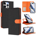Abnehmbare Litchi-Struktur Magnetische Seiten-Patch Vegane Leder-Handyhülle, Für iPhone 13 Pro Max, Für iPhone 13 Pro, Für iPhone 13, Für iPhone 12 / 12 Pro, Für iPhone 12 Pro Max, Für iPhone 11 Pro Max, Für iPhone 11, Für iPhone 11 Pro