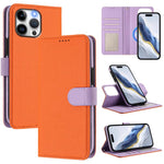 Abnehmbare Litchi-Struktur Magnetische Seiten-Patch Vegane Leder-Handyhülle, Für iPhone 13 Pro Max, Für iPhone 13 Pro, Für iPhone 13, Für iPhone 12 / 12 Pro, Für iPhone 12 Pro Max, Für iPhone 11 Pro Max, Für iPhone 11, Für iPhone 11 Pro