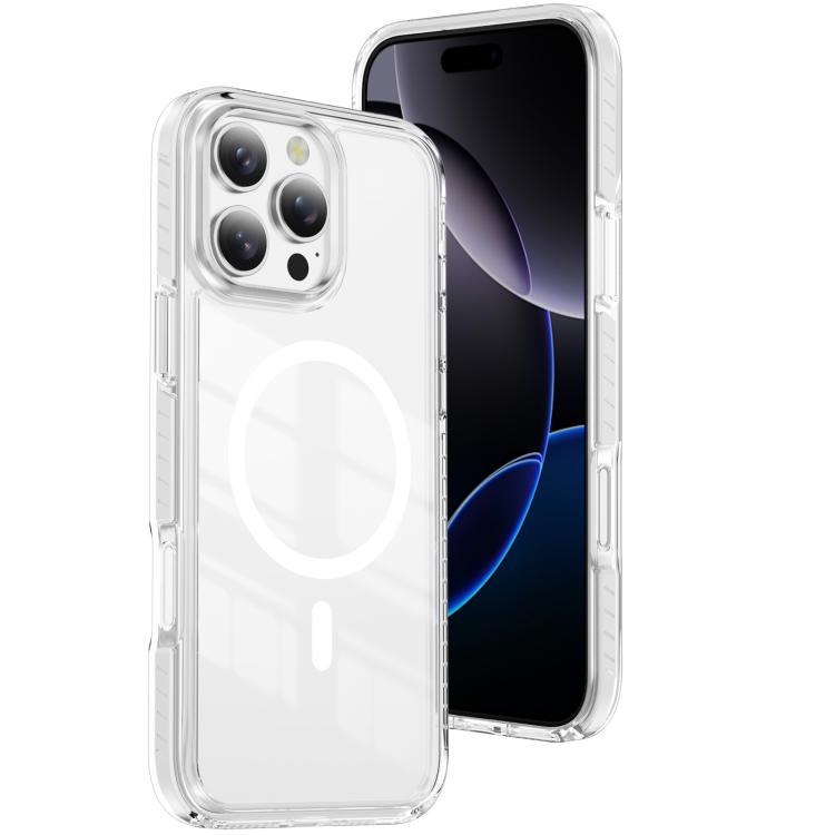 Crystal Shield durchsichtige magnetische Acryl Hybrid TPU Handyhülle, Für iPhone 16 Plus, Für iPhone 16, Für iPhone 15 Pro Max, Für iPhone 15 Pro, Für iPhone 15 Plus, Für iPhone 15