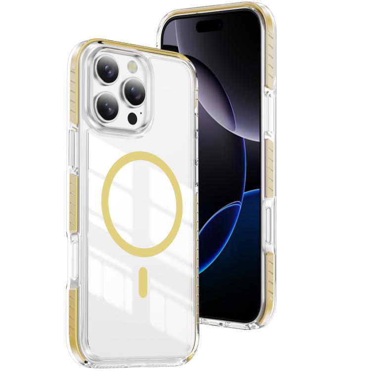 Crystal Shield durchsichtige magnetische Acryl Hybrid TPU Handyhülle, Für iPhone 16 Plus, Für iPhone 16, Für iPhone 15 Pro Max, Für iPhone 15 Pro, Für iPhone 15 Plus, Für iPhone 15