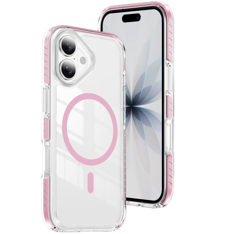 Crystal Shield durchsichtige magnetische Acryl Hybrid TPU Handyhülle, Für iPhone 16 Plus, Für iPhone 16, Für iPhone 15 Pro Max, Für iPhone 15 Pro, Für iPhone 15 Plus, Für iPhone 15