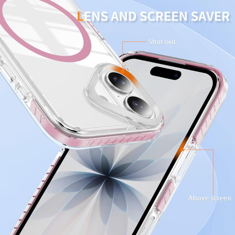 Crystal Shield Clear Magnetic Acrylic Hybrid TPU Phone Case, For iPhone 16 Plus, For iPhone 16, For iPhone 15 Pro Max, For iPhone 15 Pro, For iPhone 15 Plus, For iPhone 15