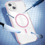 Kristallschild durchsichtige magnetische Acryl-Hybrid-TPU-Handyhülle, für iPhone 14 Plus, für iPhone 14 / 13, für iPhone 14 Pro, für iPhone 14 Pro Max, für iPhone 13 Pro Max, für iPhone 13 Pro