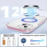 Kristallschild durchsichtige magnetische Acryl-Hybrid-TPU-Handyhülle, für iPhone 14 Plus, für iPhone 14 / 13, für iPhone 14 Pro, für iPhone 14 Pro Max, für iPhone 13 Pro Max, für iPhone 13 Pro