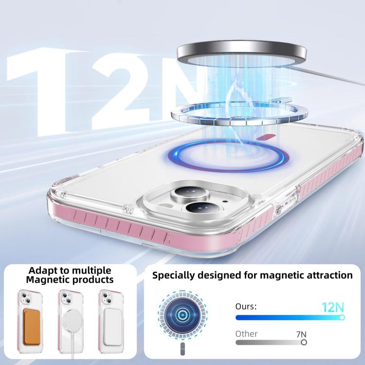 Kristallschild durchsichtige magnetische Acryl-Hybrid-TPU-Handyhülle, für iPhone 14 Plus, für iPhone 14 / 13, für iPhone 14 Pro, für iPhone 14 Pro Max, für iPhone 13 Pro Max, für iPhone 13 Pro
