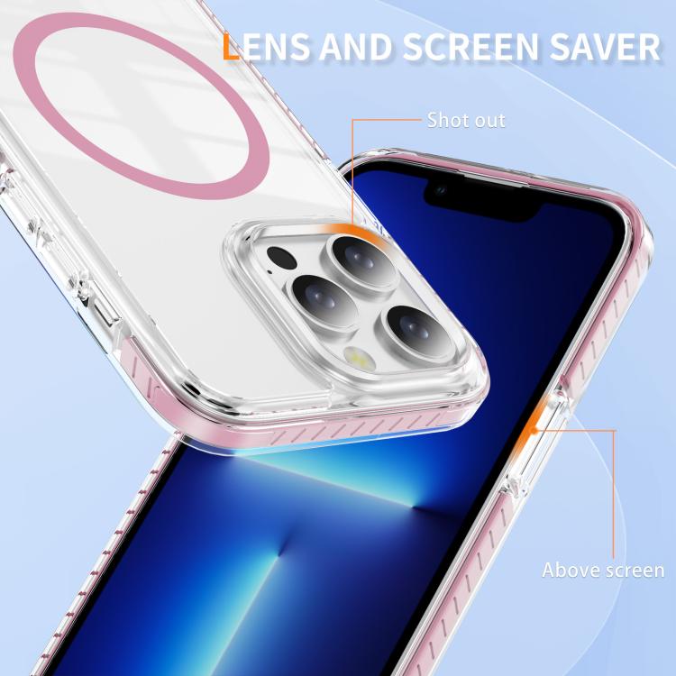 Crystal Shield Klare Magnetische Acryl Hybrid TPU Handyhülle, Für iPhone 12 / 12 Pro, Für iPhone 12 Pro Max