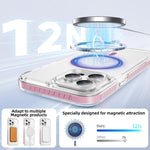 Crystal Shield Klare Magnetische Acryl Hybrid TPU Handyhülle, Für iPhone 12 / 12 Pro, Für iPhone 12 Pro Max
