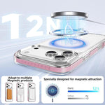 Crystal Shield Clear Magnetic Acryl Hybrid TPU Handyhülle, Für iPhone 17 Pro Max, Für iPhone 17 Pro, Für iPhone 17, Für iPhone Air, Für iPhone 16 Pro Max, Für iPhone 16 Pro