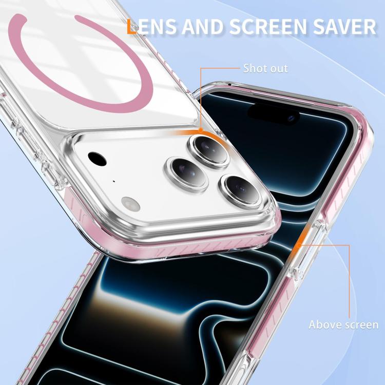 Crystal Shield Clear Magnetic Acryl Hybrid TPU Handyhülle, Für iPhone 17 Pro Max, Für iPhone 17 Pro, Für iPhone 17, Für iPhone Air, Für iPhone 16 Pro Max, Für iPhone 16 Pro