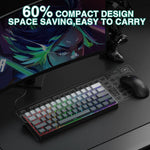 AULA WIN60HE Standard Edition 60 Keys RGB Wired Keyboard