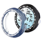xDfind Einreihige Diamant hohle PC-Uhrenabdeckung, für Google Pixel Watch 4 / Watch 3 45mm, für Google Pixel Watch 4 / 3 / 2 / 1 41mm