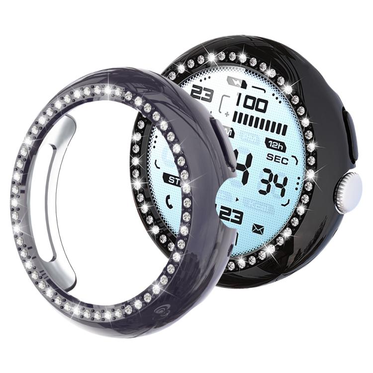 xDfind Einreihige Diamant hohle PC-Uhrenabdeckung, für Google Pixel Watch 4 / Watch 3 45mm, für Google Pixel Watch 4 / 3 / 2 / 1 41mm