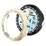 xDfind Einreihige Diamant hohle PC-Uhrenabdeckung, für Google Pixel Watch 4 / Watch 3 45mm, für Google Pixel Watch 4 / 3 / 2 / 1 41mm
