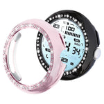 xDfind Einreihige Diamant hohle PC-Uhrenabdeckung, für Google Pixel Watch 4 / Watch 3 45mm, für Google Pixel Watch 4 / 3 / 2 / 1 41mm
