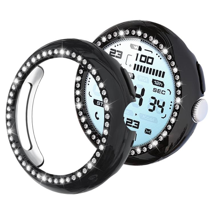 xDfind Einreihige Diamant hohle PC-Uhrenabdeckung, für Google Pixel Watch 4 / Watch 3 45mm, für Google Pixel Watch 4 / 3 / 2 / 1 41mm