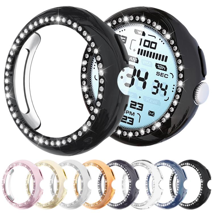 xDfind Einreihige Diamant hohle PC-Uhrenabdeckung, für Google Pixel Watch 4 / Watch 3 45mm, für Google Pixel Watch 4 / 3 / 2 / 1 41mm