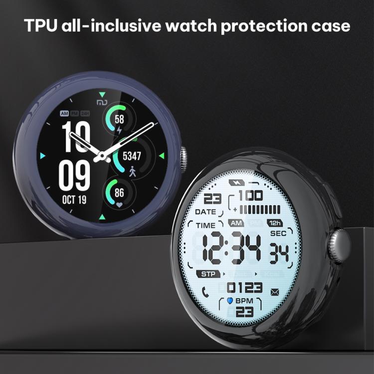 xDfind Tempered Film Integrated TPU Watch Cover, For Google Pixel Watch 4 / 3 45mm, For Google Pixel Watch 4 / 3 / 2 / 1 41mm