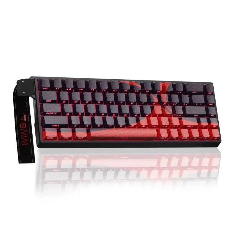 AULA WIN68HE MAX Version 68 Tasten RGB Kabelgebundene Tastatur, WIN68HE Red Wing Chun Magnetische Achse