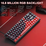 AULA WIN68HE MAX Version 68 Tasten RGB Kabelgebundene Tastatur, WIN68HE Red Wing Chun Magnetische Achse