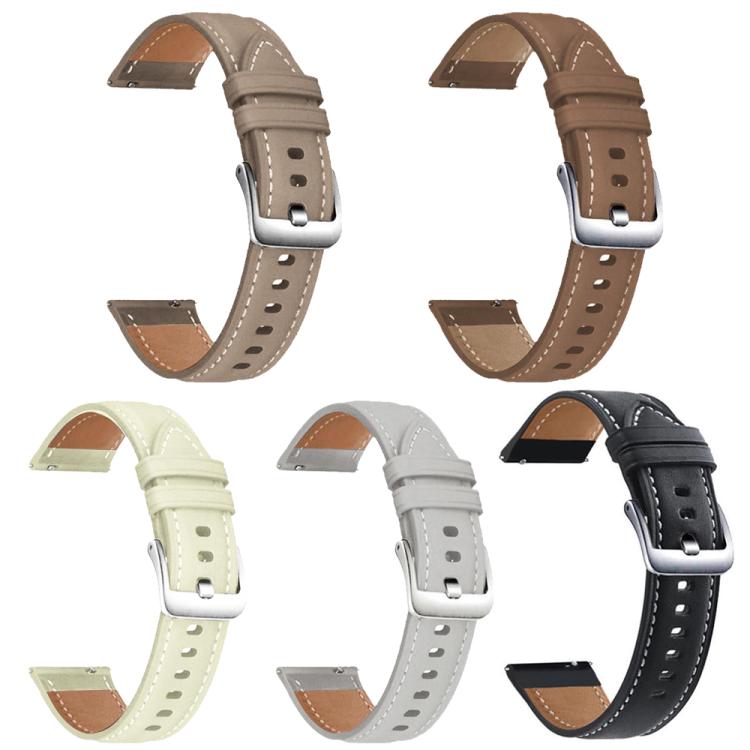5 Pack xDfind Flat Head Black Shark Fine Grain Vegan Leather Watch Band, For Galaxy Watch9 / 8 / 8 Classic