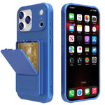 Skin Feel TPU Hidden Mirror Card Bag Phone Case with Stand, For iPhone 17 Pro Max, For iPhone 17 Pro, For iPhone 17, For iPhone Air