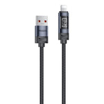 Yesido CA138L 12W 2.4A USB zu 8 Pin OLED-Anzeige Lade-Datenkabel, USB zu 8 Pin
