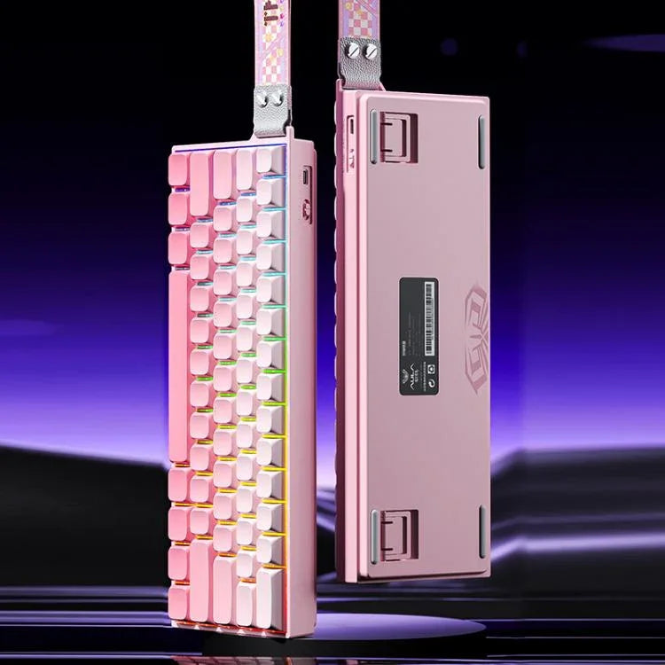 AULA MINI60 HE Pro Mechanische Gaming-Tastatur mit 61 Tasten, RGB, kabellos