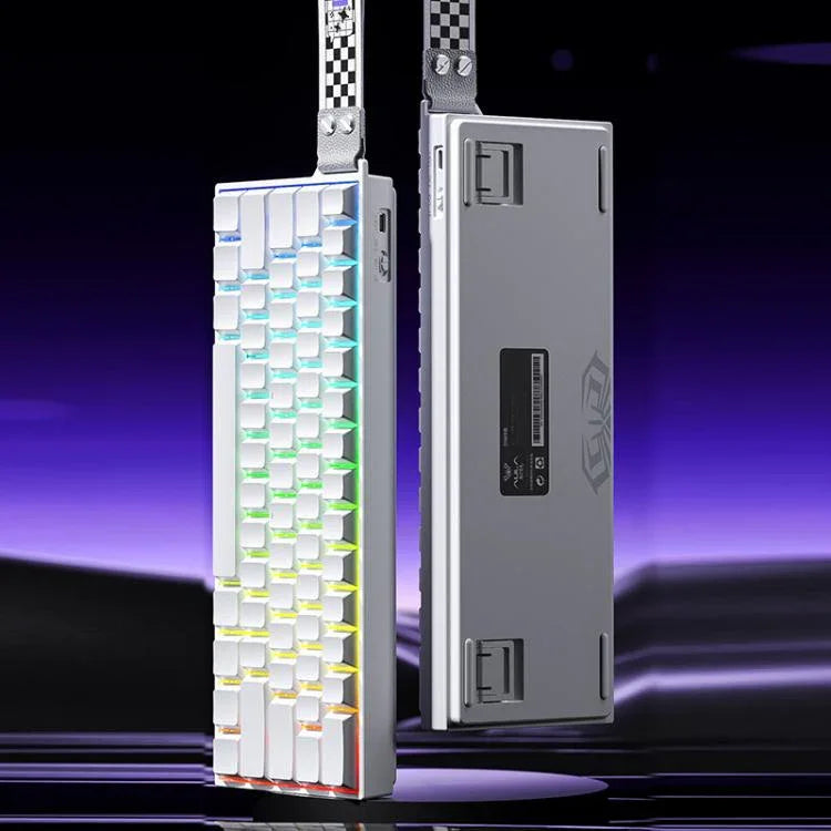AULA MINI60 HE Pro Mechanische Gaming-Tastatur mit 61 Tasten, RGB, kabellos