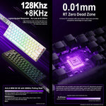 AULA MINI60 HE Pro Mechanische Gaming-Tastatur mit 61 Tasten, RGB, kabellos