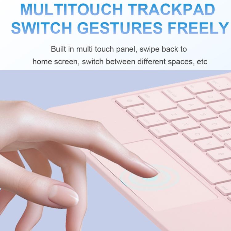 Touchpad Bluetooth-Tastatur Leder Tablet-Hülle, Für iPad 2025 / 2022, Für iPad Air 13 2025 / 2024 / Pro 12,9 2022