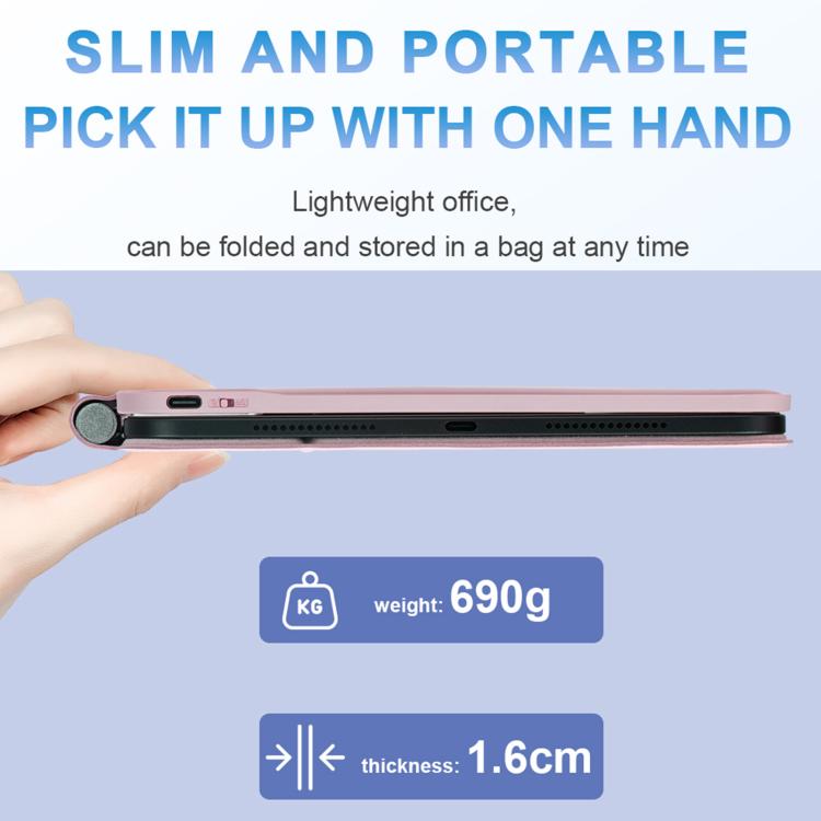 Touchpad Bluetooth-Tastatur Leder Tablet-Hülle, Für iPad 2025 / 2022, Für iPad Air 13 2025 / 2024 / Pro 12,9 2022