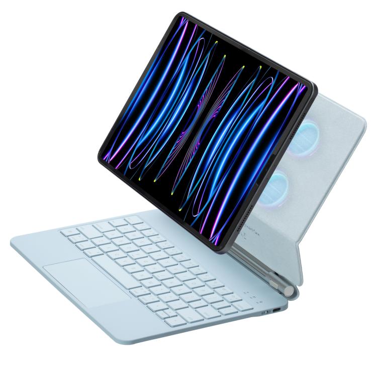 Touchpad Bluetooth-Tastatur Leder Tablet-Hülle, Für iPad 2025 / 2022, Für iPad Air 13 2025 / 2024 / Pro 12,9 2022