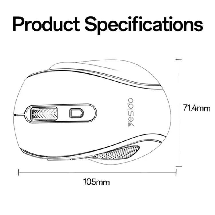 Yesido KB45 2.4G Business-Funkmaus