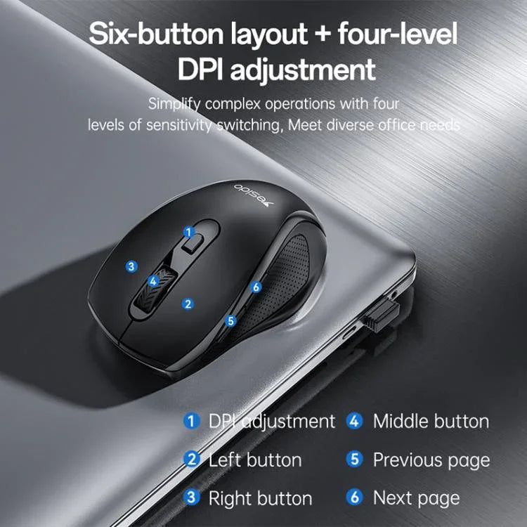 Yesido KB45 2.4G Business-Funkmaus
