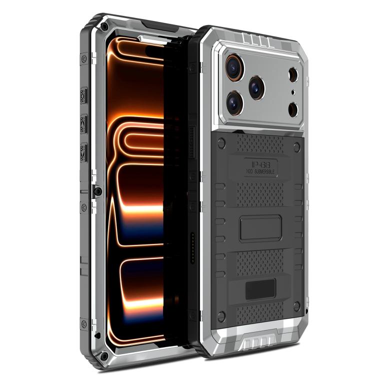 Vierfach geschützte Metall-Hybrid-Silikon-Handyhülle, für iPhone 17 Pro Max, für iPhone 17 Pro, für iPhone 17, für iPhone Air