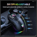 ONIKUMA CW935 12800DPI 2.4GHz + BT + kabelgebundene RGB-Wireless-Maus mit drei Modi, CW935