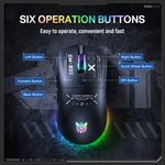 ONIKUMA CW935 12800DPI 2.4GHz + BT + kabelgebundene RGB-Wireless-Maus mit drei Modi, CW935
