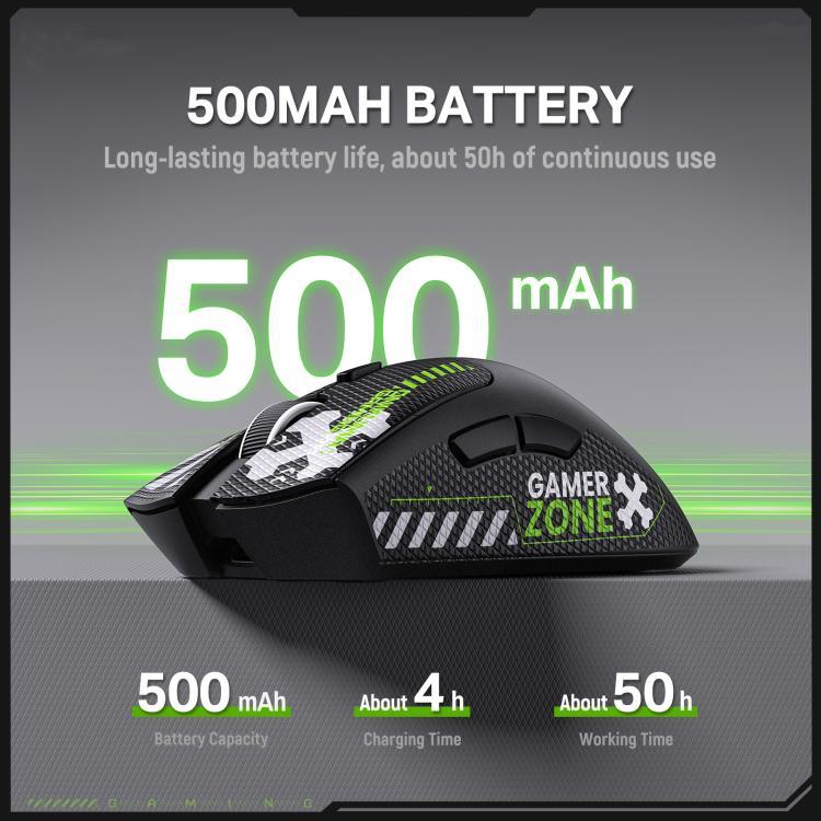 ONIKUMA DM01 12800DPI 2,4 GHz + BT + kabelgebundene Tri-Modus Gaming-Maus, DM01