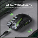 ONIKUMA DM01 12800DPI 2,4 GHz + BT + kabelgebundene Tri-Modus Gaming-Maus, DM01