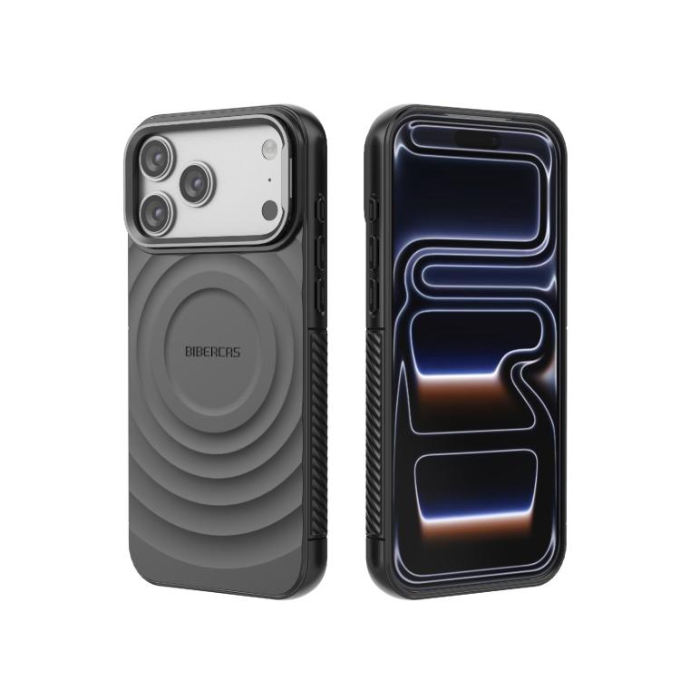 BIBERCAS Wave Texture Magnetische TPU Handyhülle, Für iPhone 17 Pro Max