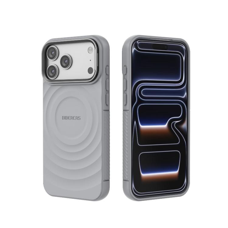BIBERCAS Wave Texture Magnetische TPU Handyhülle, Für iPhone 17 Pro Max