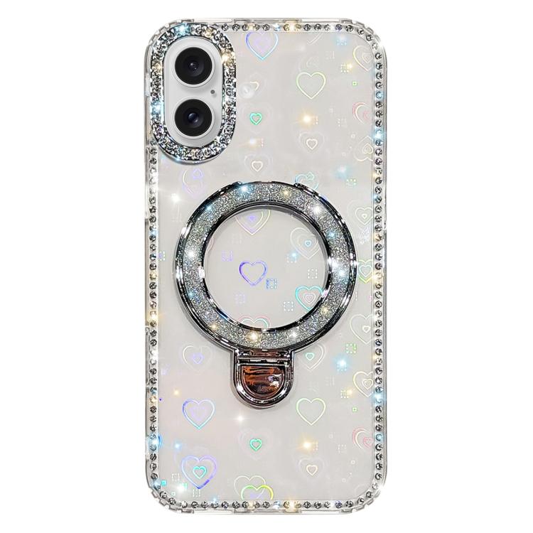 Strass-Glitzer-Kickstand-Doppelseitige IMD-Handyhülle, Für iPhone 17 Pro Max, Für iPhone 17 Pro, Für iPhone 17, Für iPhone Air, Für iPhone 16 Pro Max, Für iPhone 16 Pro, Für iPhone 16 Plus, Für iPhone 16