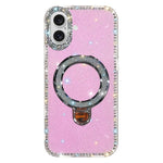 Strass-Glitzer-Kickstand-Doppelseitige IMD-Handyhülle, Für iPhone 17 Pro Max, Für iPhone 17 Pro, Für iPhone 17, Für iPhone Air, Für iPhone 16 Pro Max, Für iPhone 16 Pro, Für iPhone 16 Plus, Für iPhone 16