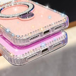 Strass-Glitzer-Kickstand-Doppelseitige IMD-Handyhülle, Für iPhone 15 Pro Max, Für iPhone 15 Pro, Für iPhone 15, Für iPhone 14, Für iPhone 14 Pro, Für iPhone 14 Pro Max, Für iPhone 13 Pro Max, Für iPhone 13 Pro