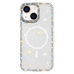Rhinestone beidseitige IMD PC Hybrid TPU Magnetische Handyhülle, für iPhone 13