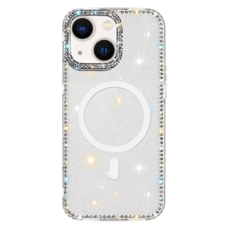 Rhinestone beidseitige IMD PC Hybrid TPU Magnetische Handyhülle, für iPhone 13