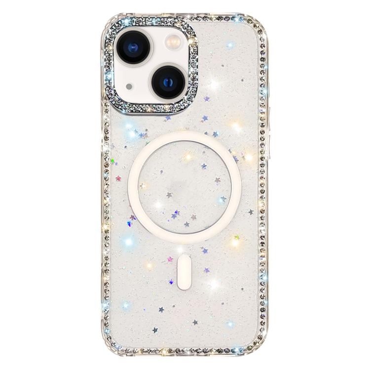 Rhinestone beidseitige IMD PC Hybrid TPU Magnetische Handyhülle, für iPhone 13